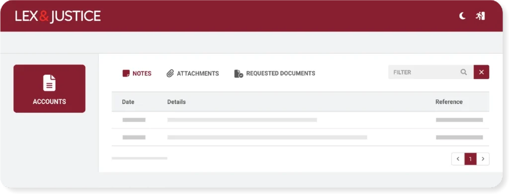 ajs case management software client portal integration dashboard